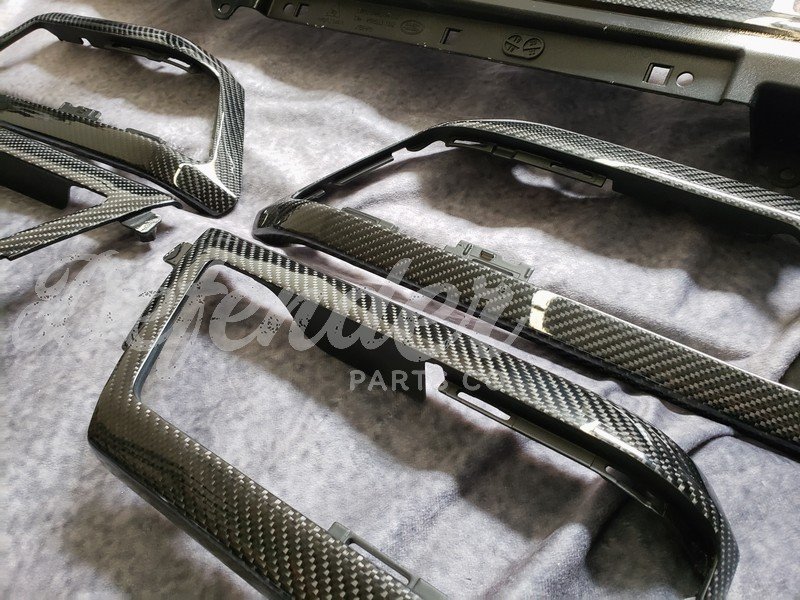 10-pc Carbon Fiber Interior Trim Kit for 2020-on Land Rover Defender 90/110/130 by evoc - Image 4