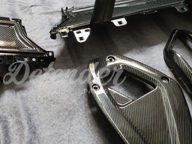 10-pc Carbon Fiber Interior Trim Kit for 2020-on Land Rover Defender 90/110/130 by evoc - Image 5