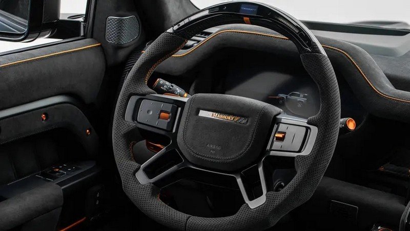 Sport Steering Wheel with Display with MANSORY Logo for 2020+ Defender 90 (3-door)