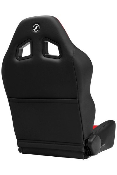 Baja XRS Black Vinyl/Red HD Vinyl Reclining Suspension Seat - Image 3