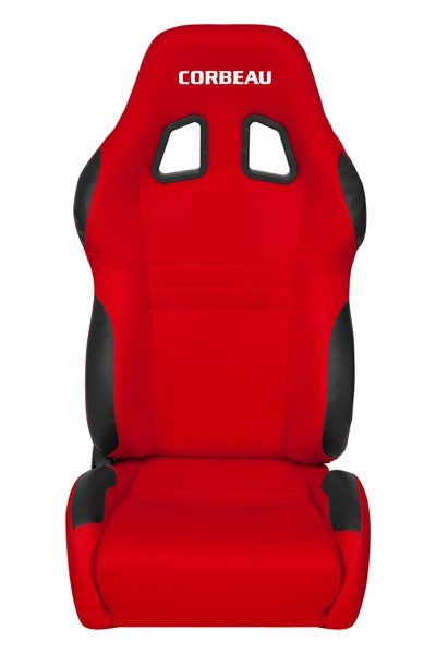 Corbeau A4 Red Cloth Reclining Racing Seat