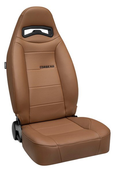 Corbeau Moab Tan Vinyl/Perforated Vinyl Reclining Seat