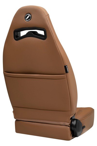 Corbeau Moab Tan Vinyl/Perforated Vinyl Reclining Seat - Image 4