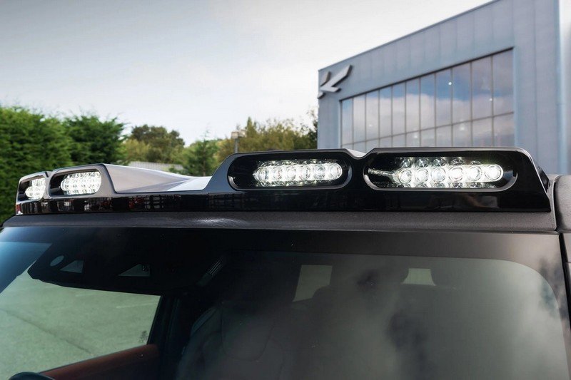 Quad Roof Shield with LED Lights in Gloss Black for 2020+ Defender 90/110/130 - Image 6
