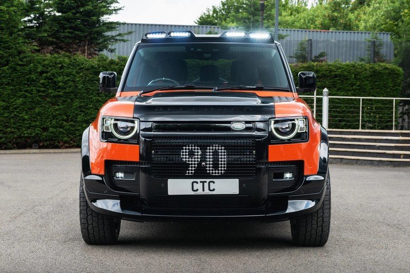 Quad Roof Shield with LED Lights in Gloss Black for 2020+ Defender 90/110/130 - Image 4