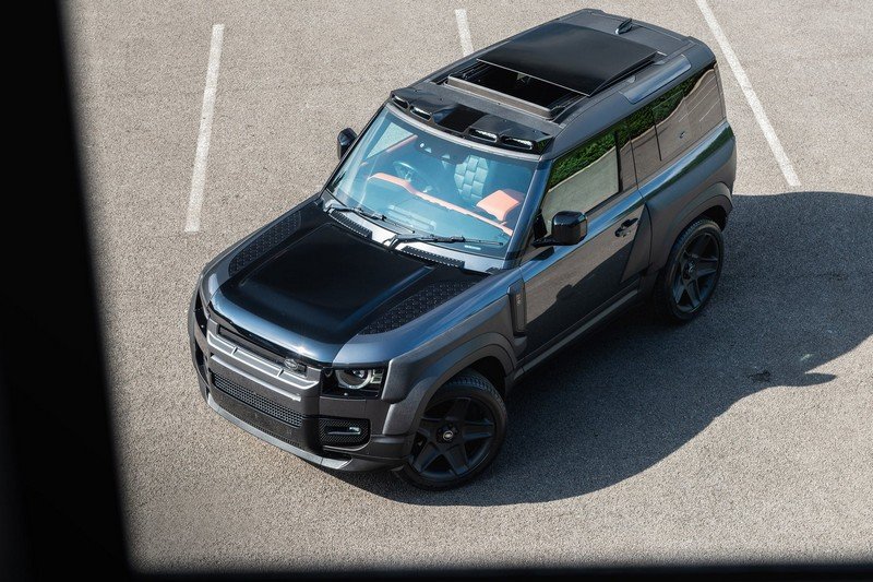 Quad Roof Shield with LED Lights in Gloss Black for 2020+ Defender 90/110/130 - Image 2