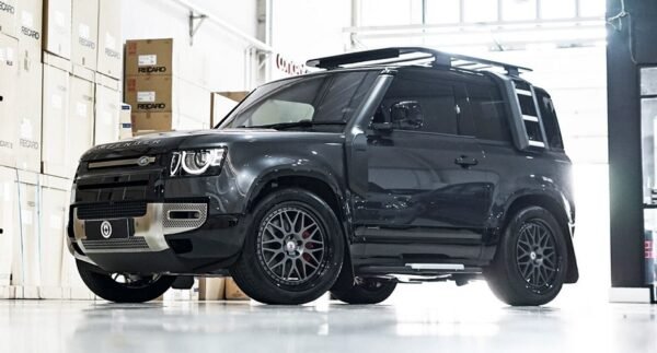 HRE Classic 300 FMR Satin Charcoal / Gloss Black 22-Inch Wheels for Land Rover Defender