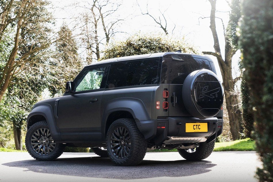 KAHN Hard Spare Wheel Cover in Piano Black for 2020+ Defender 90/110/130 - Image 5