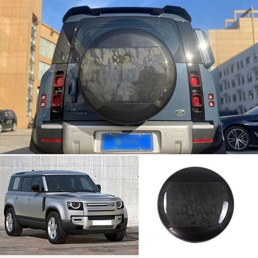 Camouflage Pattern Carbon Spare Wheel Cover for 2020+ Defender 90/110 ...