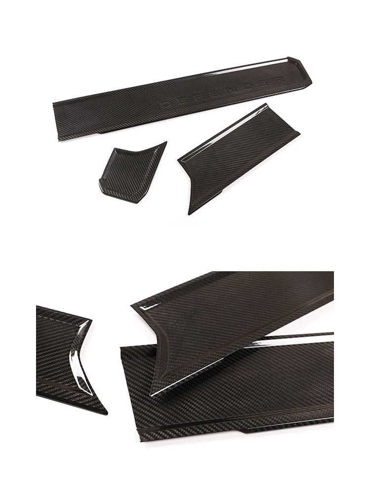 Dry Carbon Fiber Dashboard Cover (Sticker) for 2020+ Land Rover Defender – Fits 90/110/130