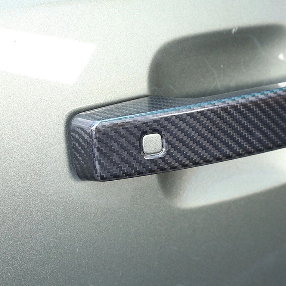 Carbon Fiber Door Handle Cover (Sticker) – Real Carbon for 2020+ Land Rover Defender – Fits 90/110/130 - Image 4