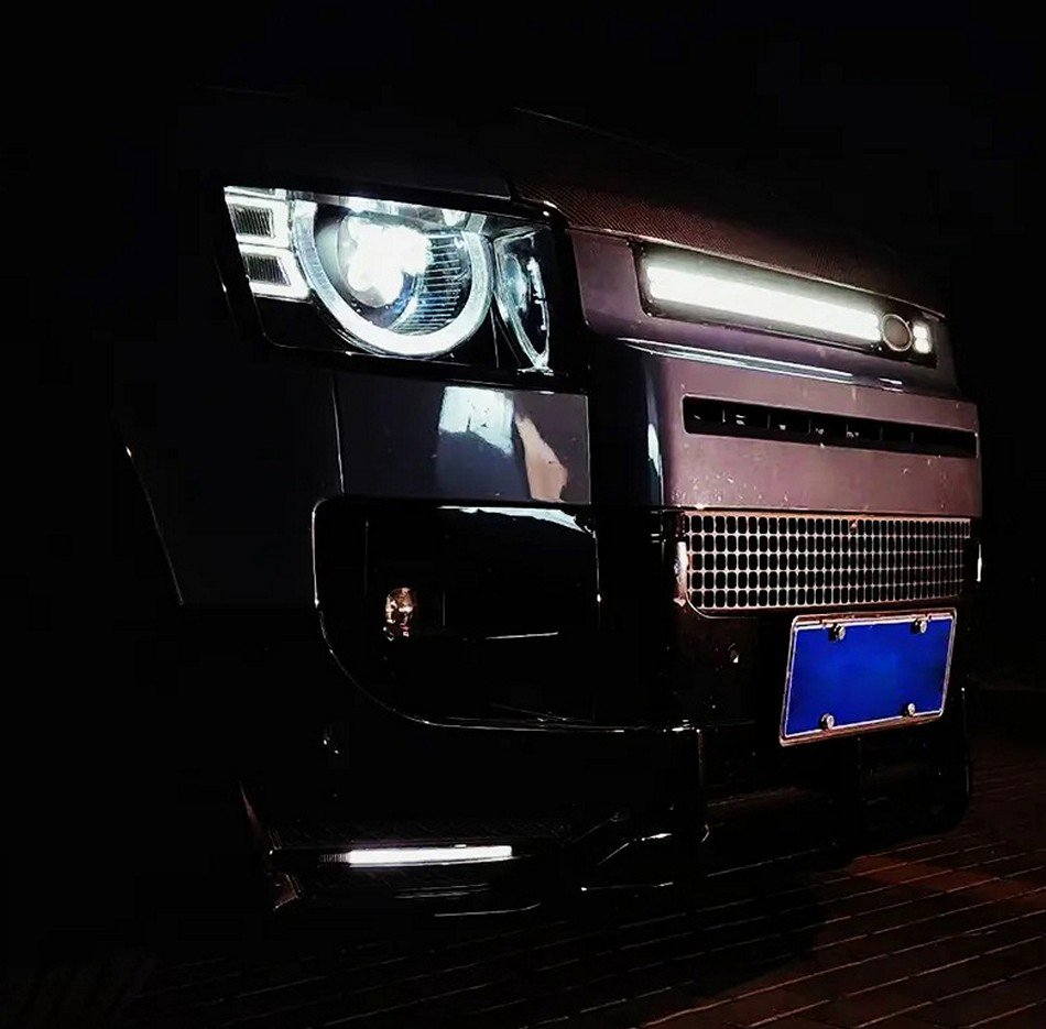 Carbon Fiber Front Grille Trim for Defender L663 2025 – Fits 90/110/130 - Image 5