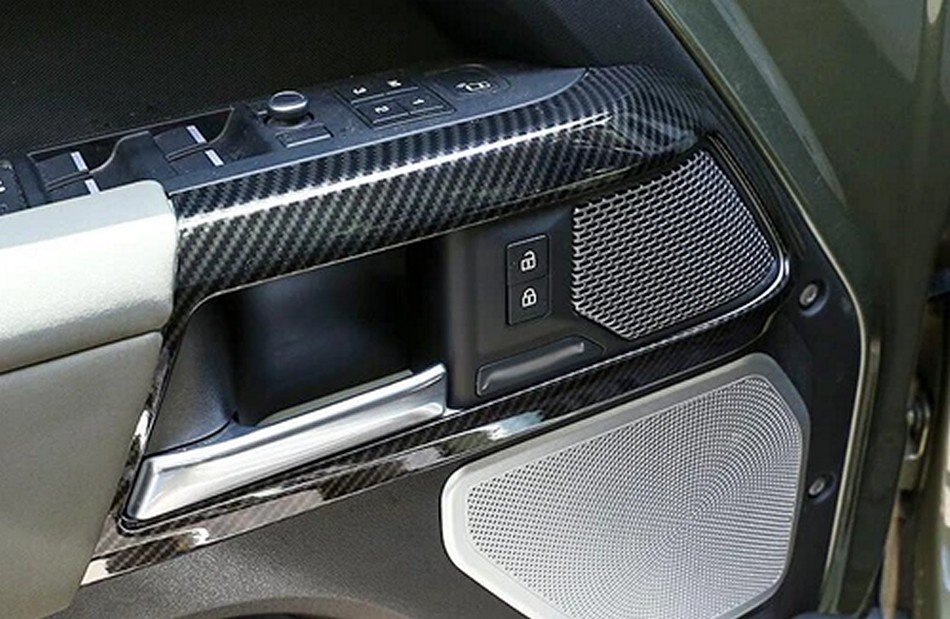 Carbon Fiber Inner Door Cover – Dry Carbon Replacement for 2020+ Land Rover Defender L663 – Fits 90/110/130 - Image 7