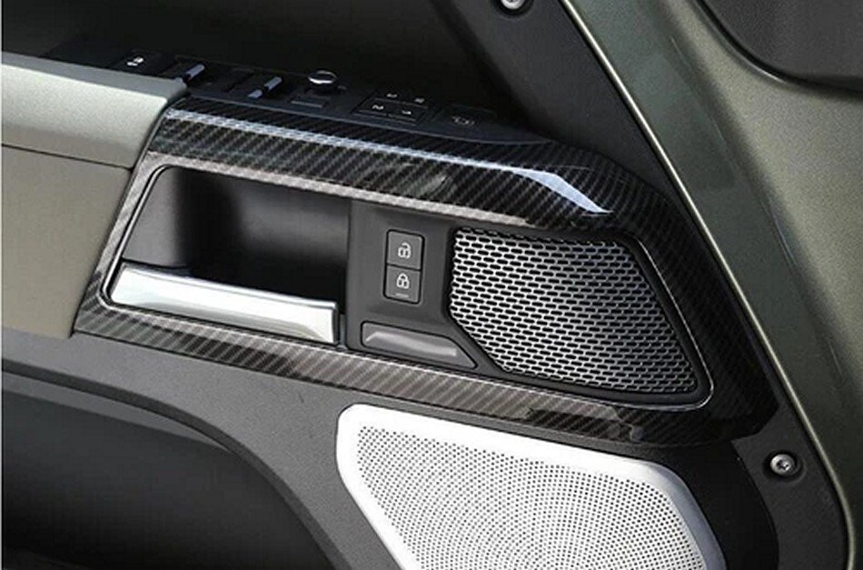Carbon Fiber Inner Door Cover – Dry Carbon Replacement for 2020+ Land Rover Defender L663 – Fits 90/110/130 - Image 3