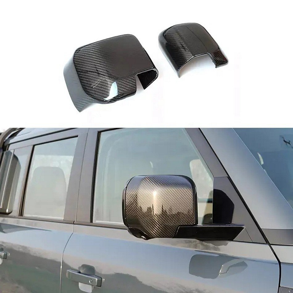 Carbon Fiber Side Mirror Caps for 2020+ Defender 90/110/130