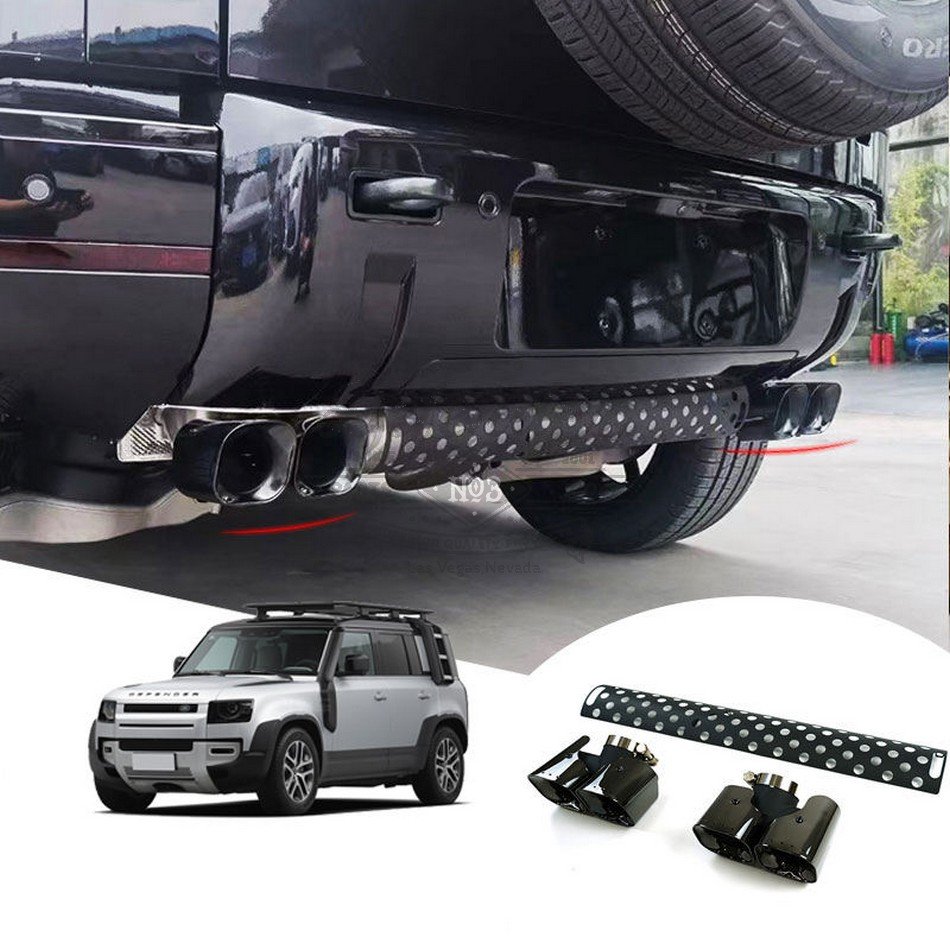 Diesel Version 4-Tips Exhaust Pipe Design for 2020+ Defender 90/110/130
