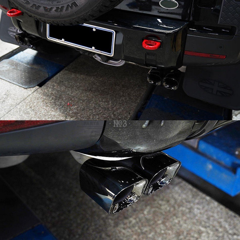 Diesel Version 4-Tips Exhaust Pipe Design for 2020+ Defender 90/110/130 - Image 4