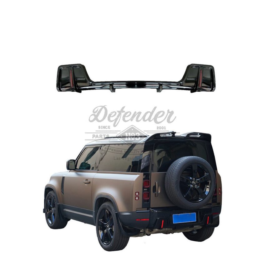 Wide Rear Diffuser (Rear Lip with Light) for 2020+ Defender 90/110/130 ...