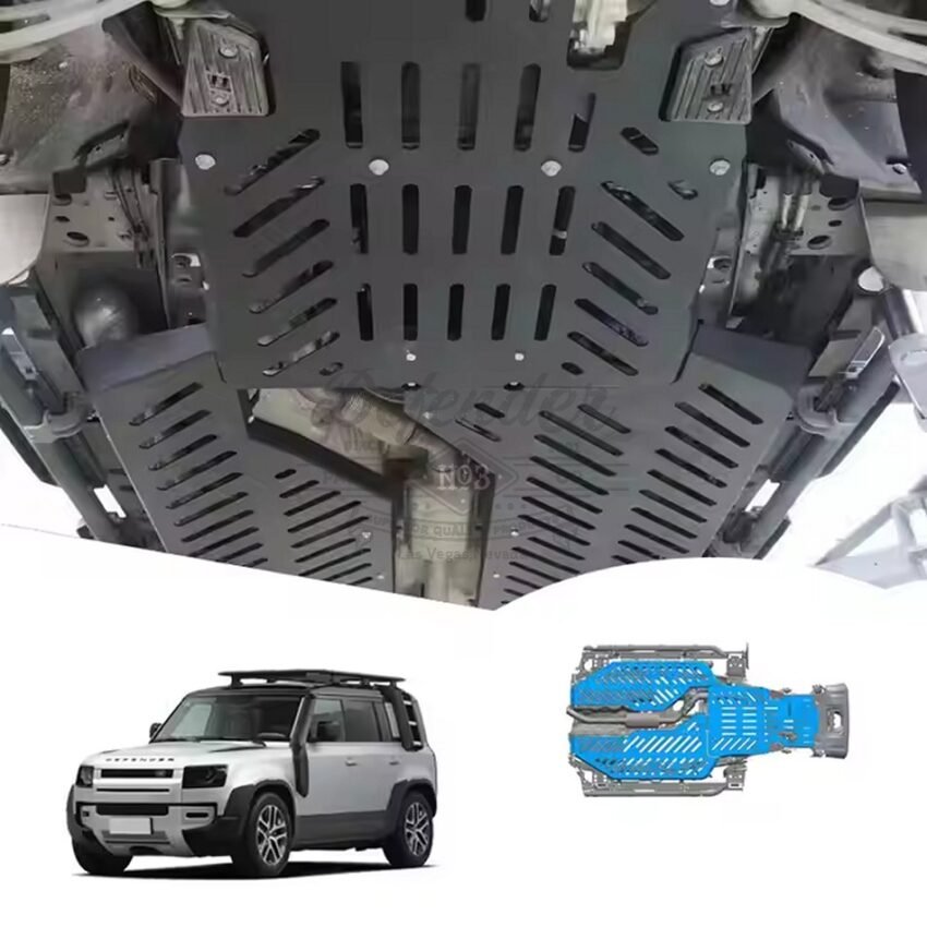 Heavy-Duty Steel Engine Protector Cover Set for 2020+ Defender 90/110 ...