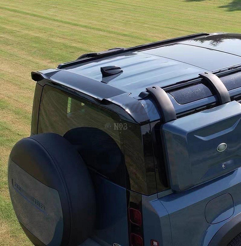 Rear Spoiler (Gloss Black) Sticker-On for 2020+ Land Rover Defender 90/110/130 - Image 6