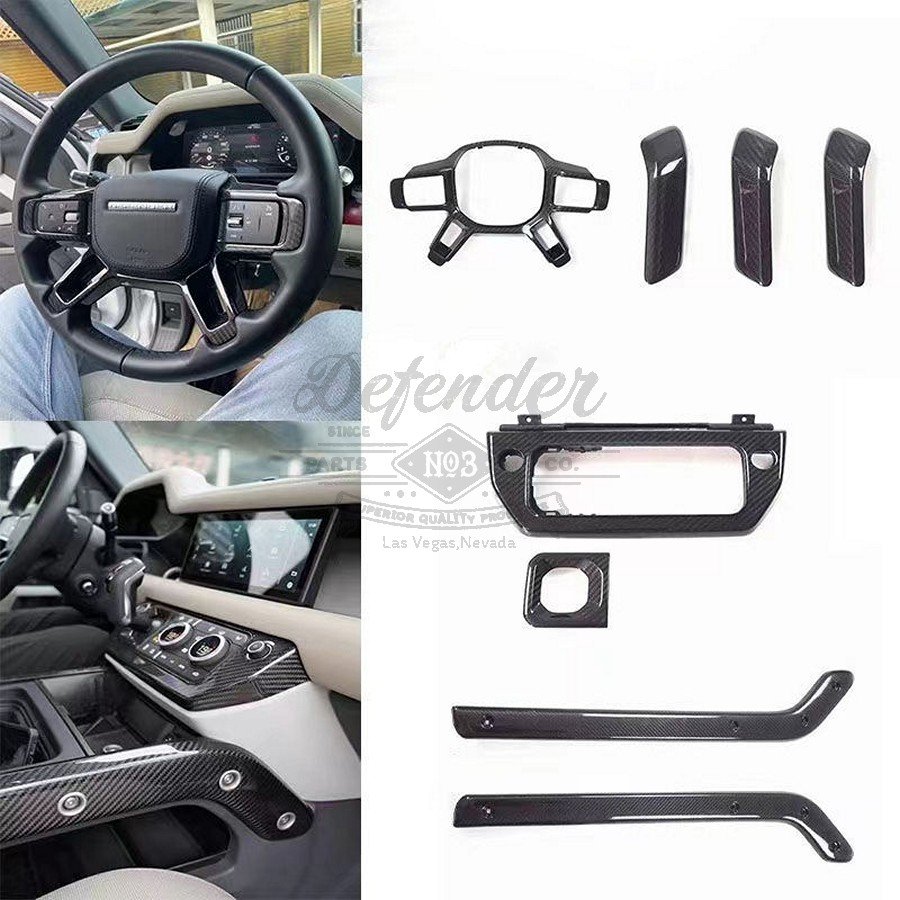 Carbon Fiber Interior Kit (RHD) for 2020+ Land Rover Defender 90 / 110 / 130 - Image 4