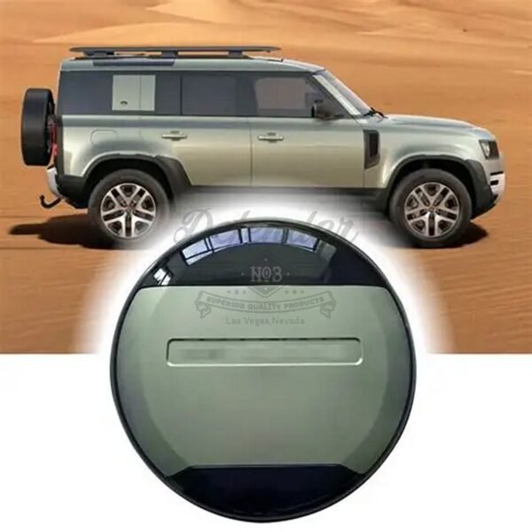 Spare Wheel Cover (Pangea Green) – OE Design with Logo for 2020+ Land Rover Defender 90 / 110 / 130