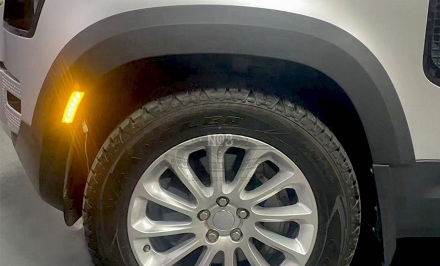 USA-Type Wheel Arches with LED for 2020+ Defender 110 - Image 6