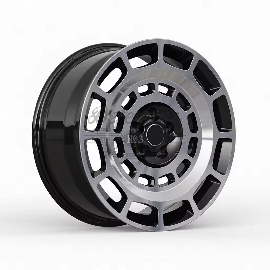 22" OCTA-style Forged Wheel in Machined/ Gloss Black for 2020+ Defender 90/110/130