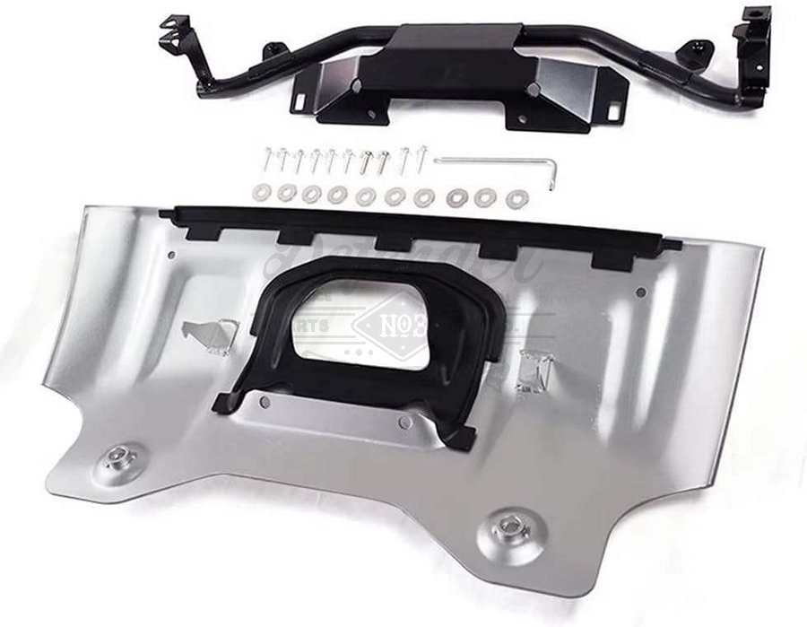 Front Bumper Protector with OE Bracket (Silver) for 2020+ Land Rover Defender 90/110/130 - Image 2