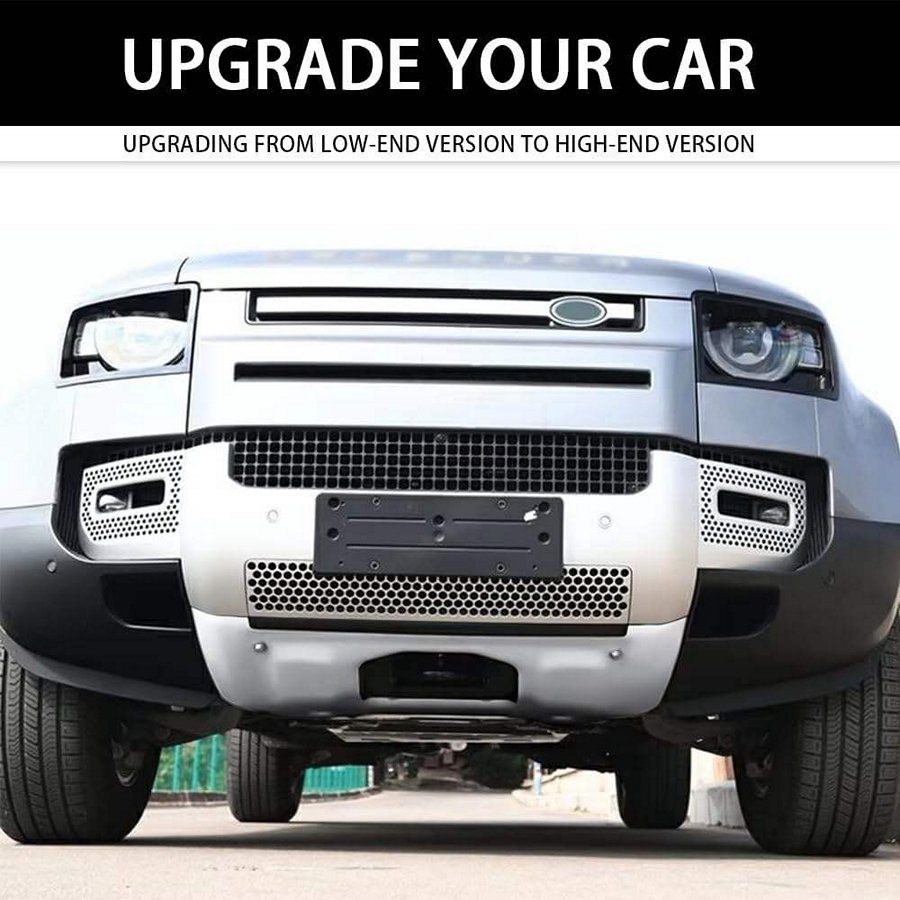 Front Bumper Protector with OE Bracket (Silver) for 2020+ Land Rover Defender 90/110/130 - Image 4