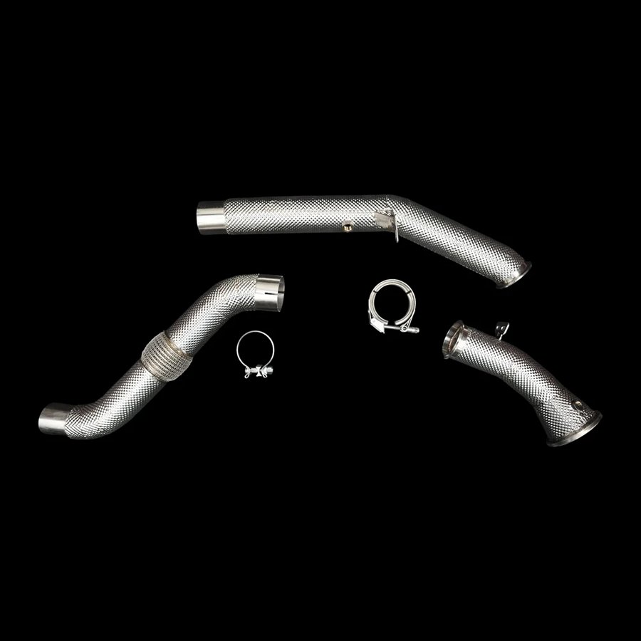 BlackBoost Catless Downpipes for 2020+ Land Rover Defender P400 130 L663 3.0L I6 Turbo