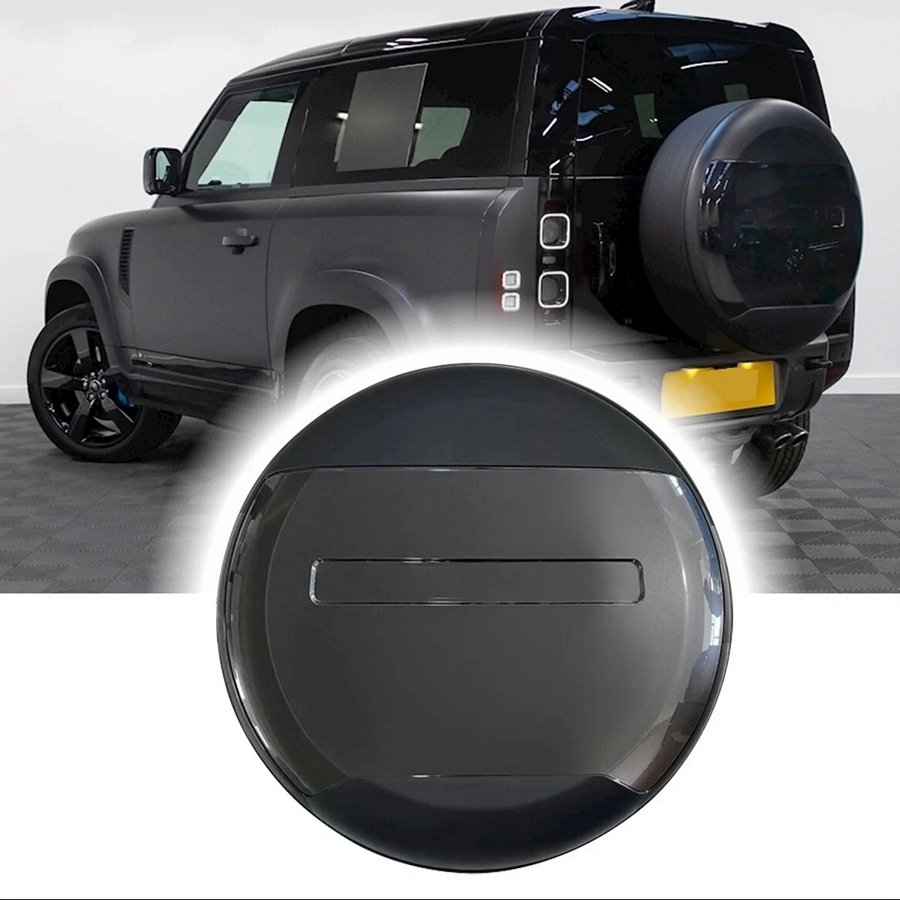Carpathian Grey Rear Spare Wheel Cover for 2020+ Land Rover Defender 90/110/130 (L663)