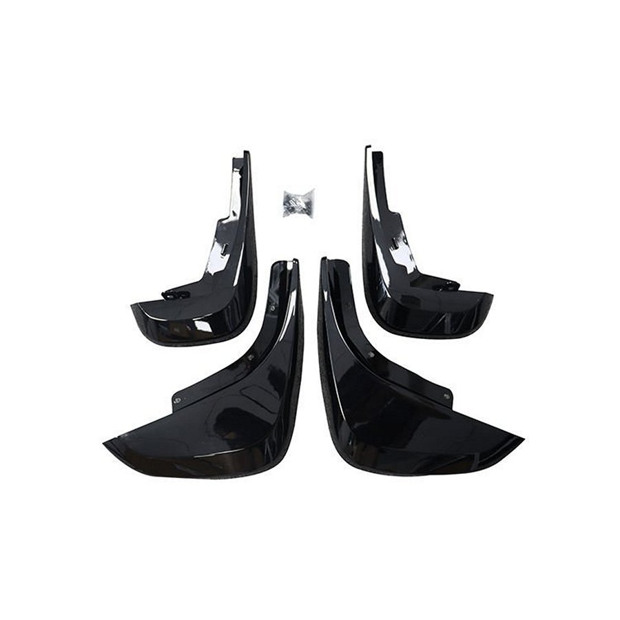 OE Style Narrow Mud Flaps Gloss Black for 2020+ Defender 110