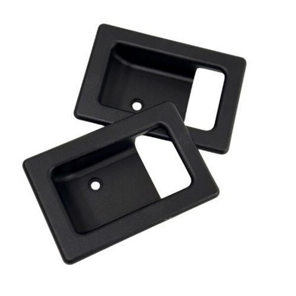 Optimill Defender Door Lever Surrounds – Satin Black