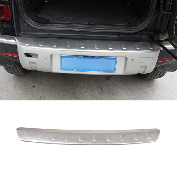 Rear Bumper Protector Plate (Complete) Silver for 2020+ Land Rover Defender 90/110/130 (L663)